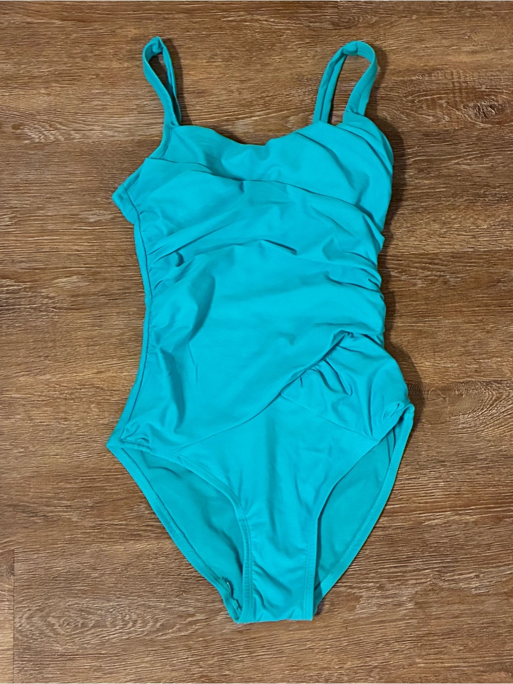 SPANX Love Your Assets Swimsuit Womens M Turquoise